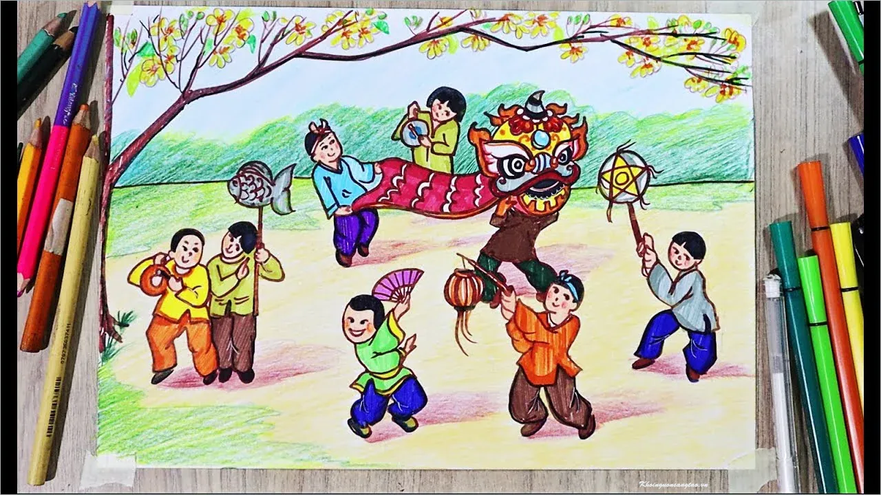 100+ ảnh vẽ tranh lễ hội lớp 6 tuyệt đẹp nhất