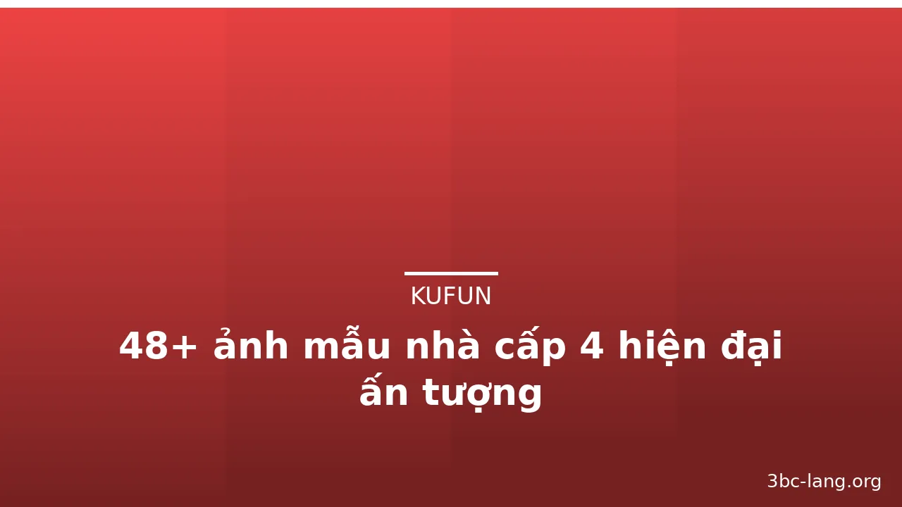48+ ảnh mẫu nhà cấp 4 hiện đại ấn tượng