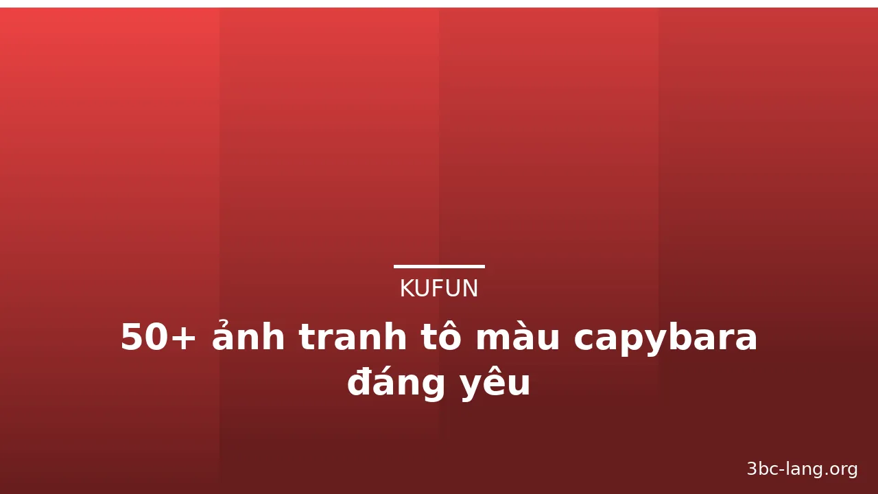 50+ ảnh tranh tô màu capybara đáng yêu · ảnh 1