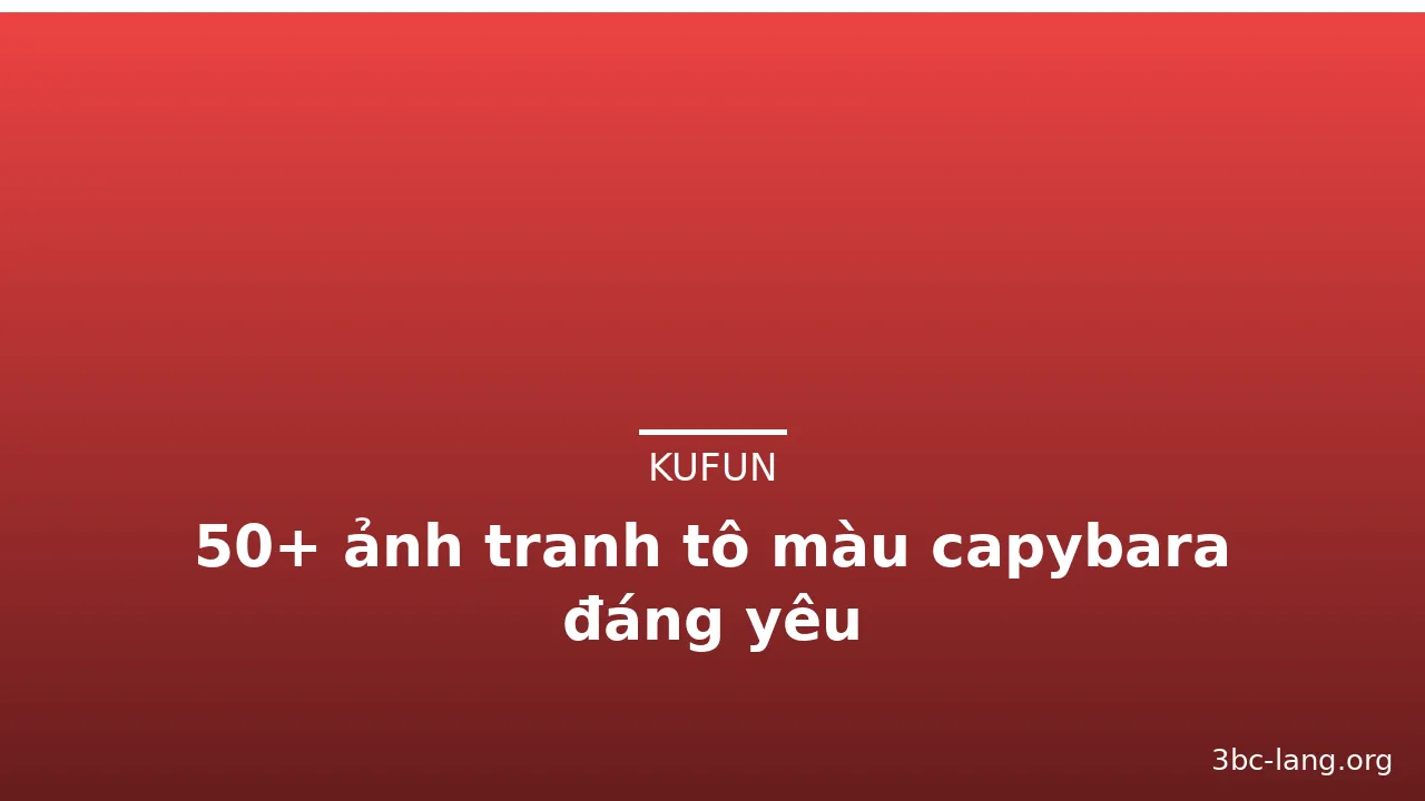 50+ ảnh tranh tô màu capybara đáng yêu · ảnh 2