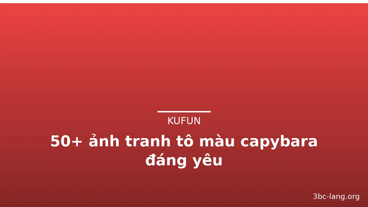 50+ ảnh tranh tô màu capybara đáng yêu · ảnh 3