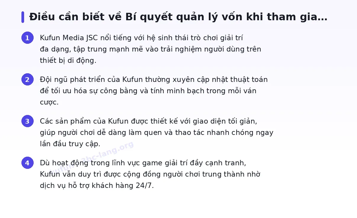 Những điều cần biết về kufun