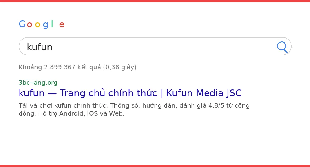 Cách tìm kufun trên Google