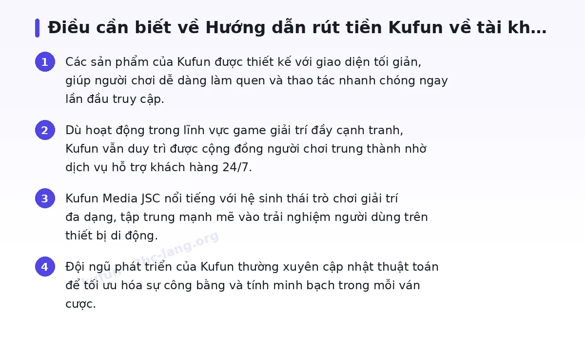 Những điều cần biết về kufun