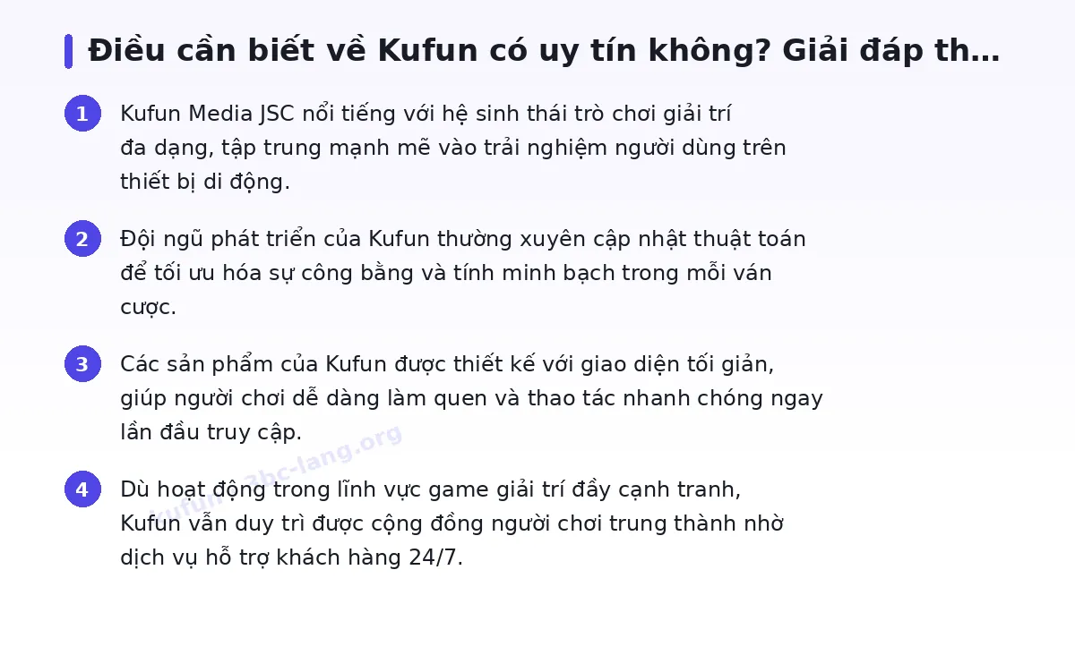 Những điều cần biết về kufun