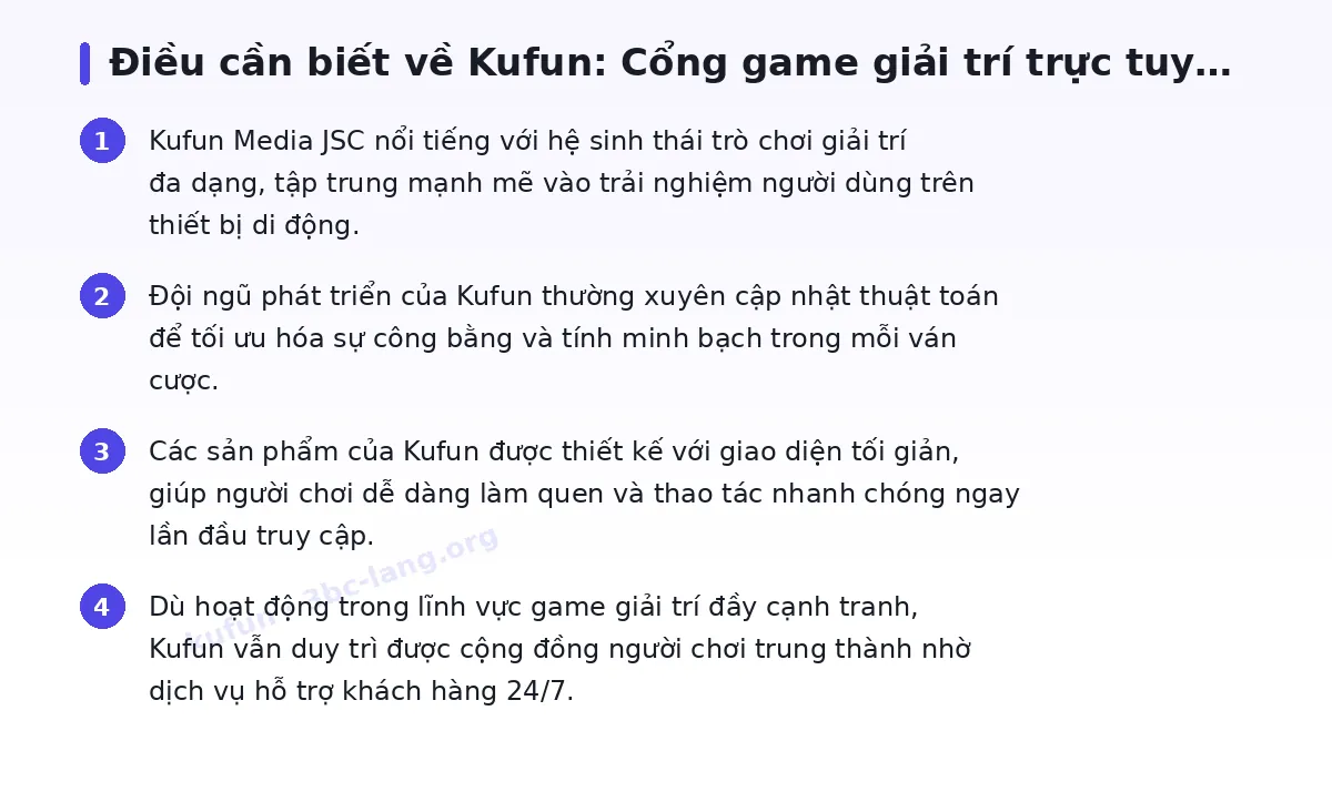 Những điều cần biết về kufun