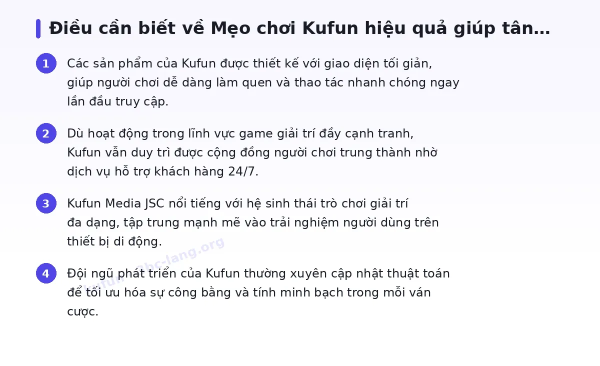 Những điều cần biết về kufun