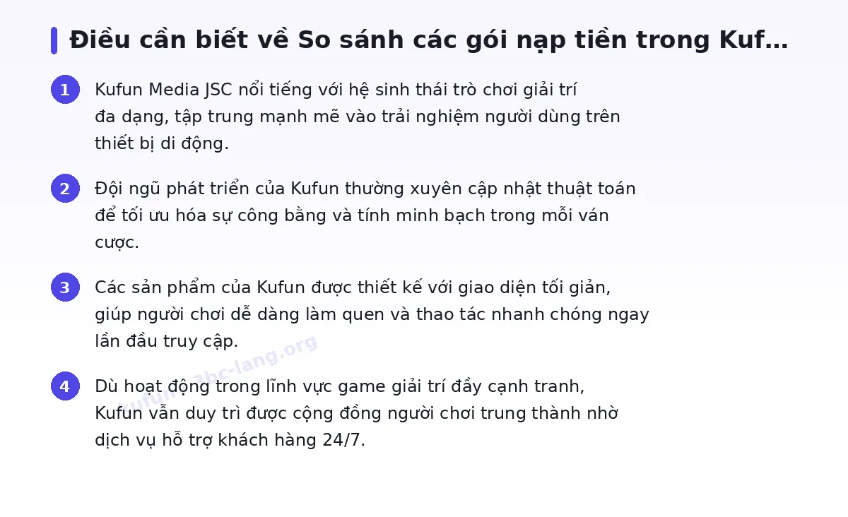 Những điều cần biết về kufun